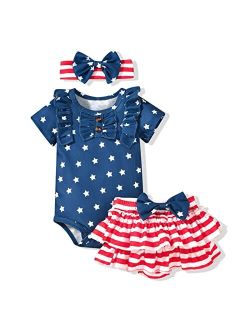Aalizzwell Newborn Infant Baby Girls Summer Outfit