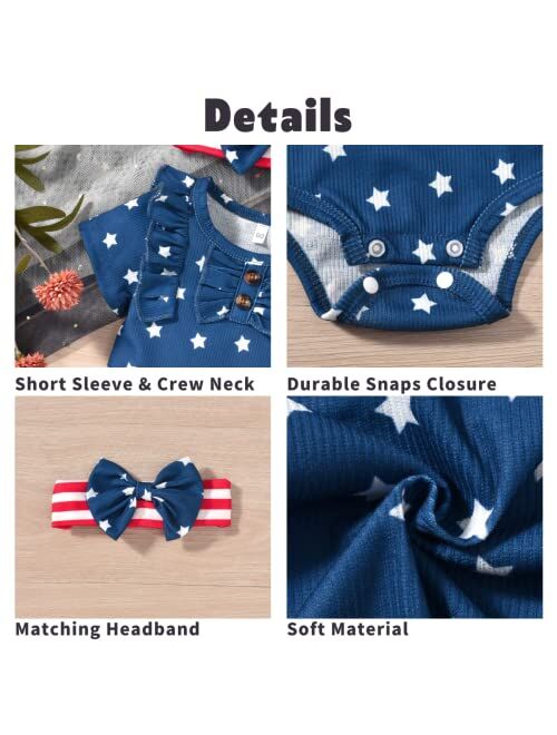 Aalizzwell Newborn Infant Baby Girls Summer Outfit