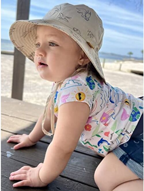 Furtalk Baby Sun Hat for Boy Girl Toddler Summer Bucket Hats Kids UPF 50 Sun Protection Beach Hat