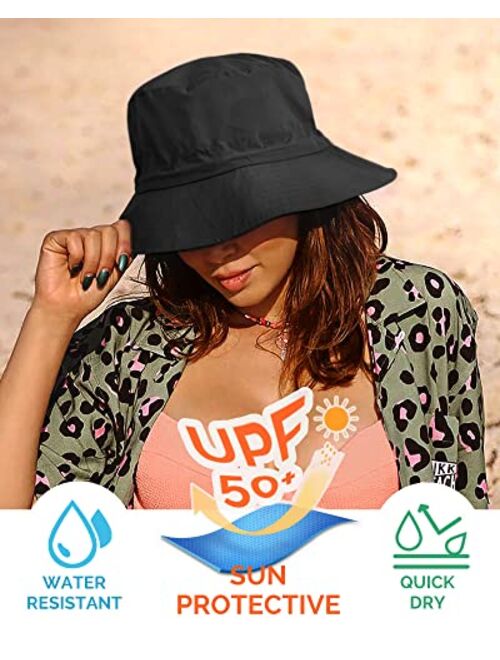 FURTALK Bucket Hat for Women Packable Sun Hat Nylon Travel Hat Wide Brim UV Protection Summer Hat