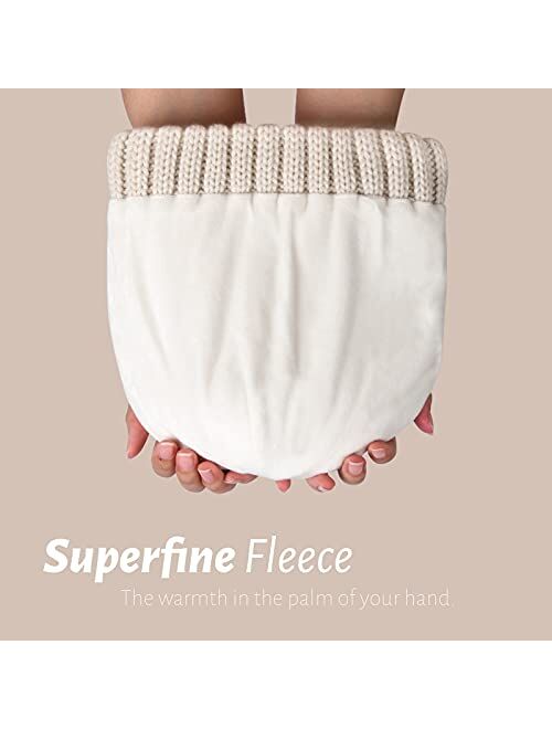 FURTALK Winter Hats for Women Fleece Lined Beanie Cable Knit Chunky Beanies Womens Snow Cap