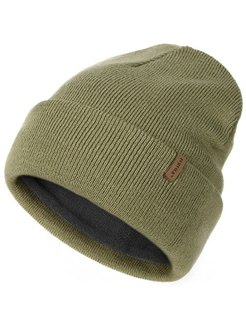 FURTALK Beanie Hats for Women Men Fleece Lined Winter Hats Soft Warm Womens Beanies for Winter