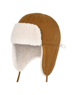 Toddler Winter Hat Kids Boys Winter Hats with Ear Flaps Trapper Hat Baby Girl Beanie Fleece Lined Warm Hats