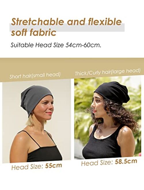 FURTALK Beanie for Womens Men Slouchy Cotton Beanies Summer Soft Skull Cap Lightweight Chemo Headwear