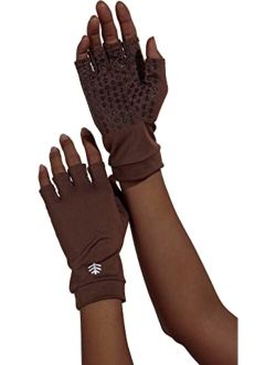 UPF 50  Men's Women's Ouray UV Fingerless Sun Gloves - Sun Protective