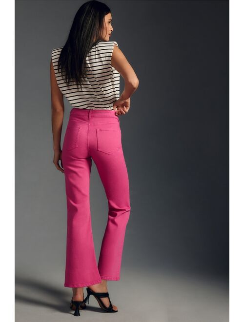 The Yaya Mid-Rise Crop Flare Jeans by Pilcro