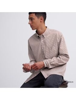 Extra Fine Cotton Broadcloth Checked Long-Sleeve Shirt
