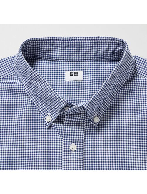 UNIQLO Extra Fine Cotton Broadcloth Checked Long-Sleeve Shirt