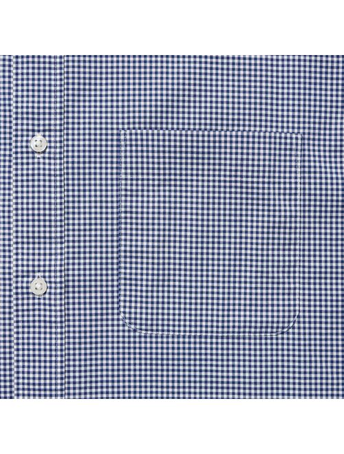 UNIQLO Extra Fine Cotton Broadcloth Checked Long-Sleeve Shirt