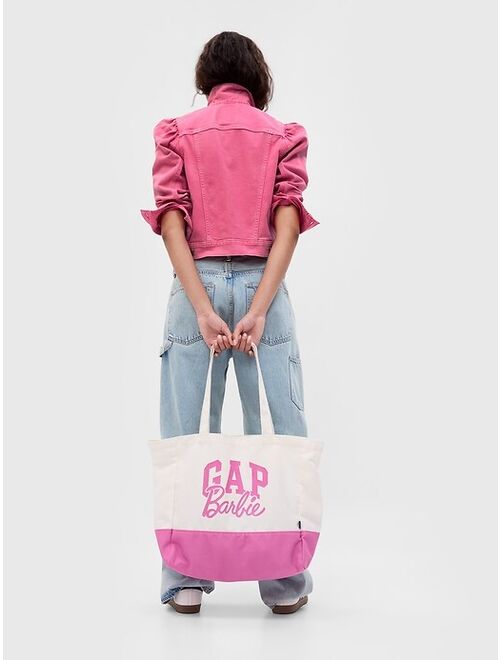Gap Barbie Adult Puff Sleeve Icon Denim Jacket