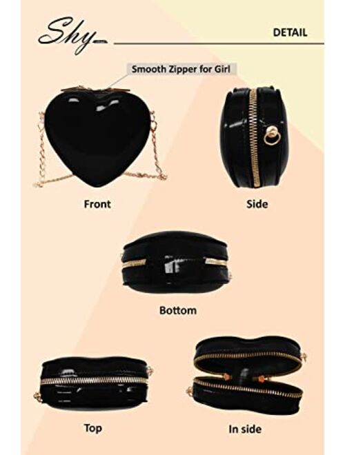 Shycloset Girls Purse Kids Little Handbag - Toddler Crossbody Small Shoulder Bag Jelly Strap Body Sweet Gifts (Black)