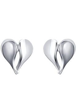 925 Sterling Silver Pure of Heart Earrings for Women, Hypoallergenic Fine Jewelry