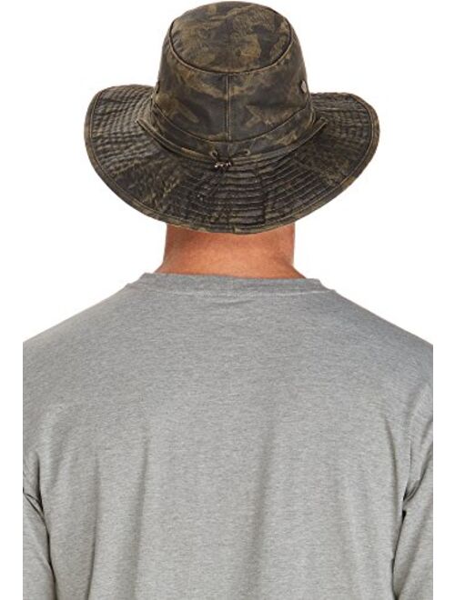 Coolibar UPF 50+ Men's Outback Camo Boonie Hat - Sun Protective