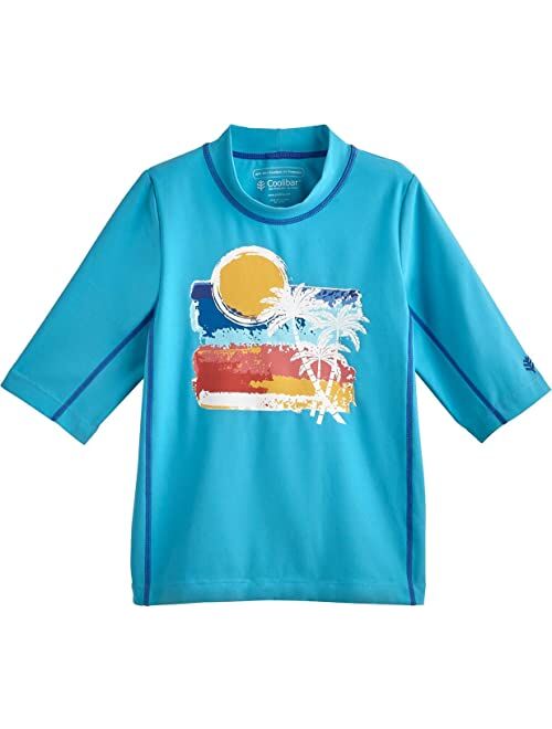 Coolibar UPF 50+ Kid's Sandshark Short Sleeve Surf Shirt - Sun Protective