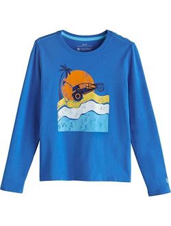 UPF 50  Kid's Coco Plum Everyday Graphic Long Sleeve T-Shirt - Sun Protective