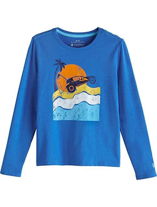 Coolibar UPF 50+ Kid's Coco Plum Everyday Graphic Long Sleeve T-Shirt - Sun Protective