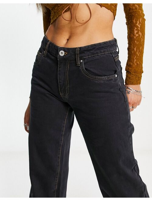 COTTON ON Cotton:On low rise straight leg jeans in black