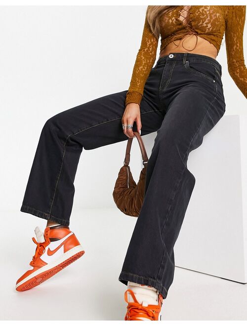 COTTON ON Cotton:On low rise straight leg jeans in black