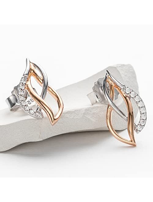 Peora 925 Sterling Silver Paisley Earrings for Women, Hypoallergenic Fine Jewelry