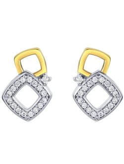925 Sterling Silver Geometric Open Squares Earrings for Women, Hypoallergenic Fine Jewelry