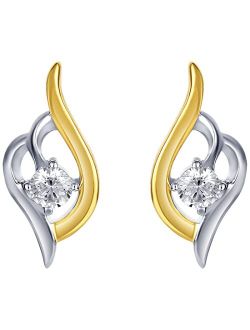925 Sterling Silver Whimsical Teardrop Earrings for Women, Hypoallergenic Fine Jewelry