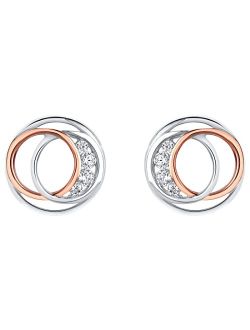 925 Sterling Silver Infinity Rings Earrings for Women, Hypoallergenic Fine Jewelry