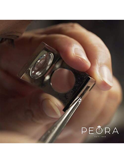 Peora 925 Sterling Silver Swirled Organic Ring Earrings for Women, Hypoallergenic Fine Jewelry
