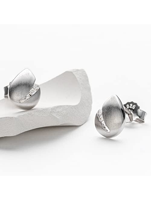 Peora 925 Sterling Silver Morning Dew Earrings for Women, Hypoallergenic Fine Jewelry