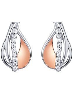 925 Sterling Silver Floating Dewdrop Earrings for Women, Hypoallergenic Fine Jewelry