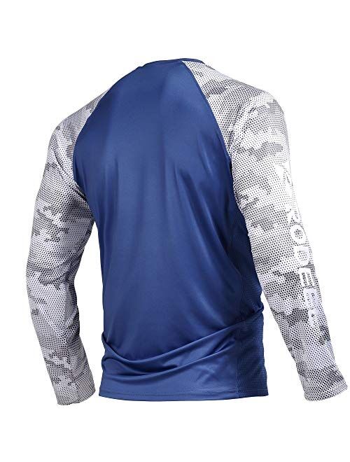 Rodeel Loose-Fit Fishing T-Shirt Vented Long Sleeve Shirt UPF50 Sleeve 6 Colors, 6 Size