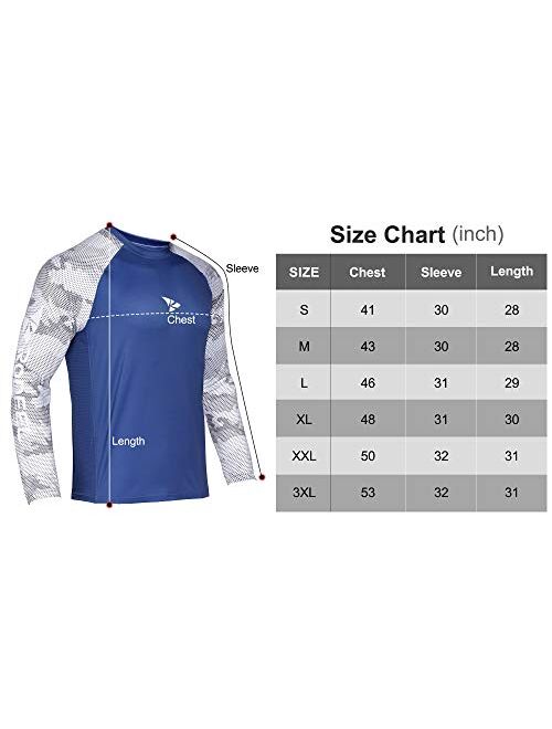 Rodeel Loose-Fit Fishing T-Shirt Vented Long Sleeve Shirt UPF50 Sleeve 6 Colors, 6 Size