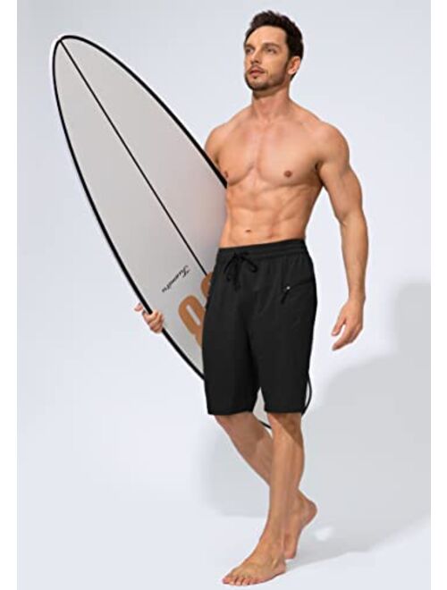 G Gradual Men's Swim Trunks Quick Dry Board Shorts with Zipper Pockets Beach Shorts Bathing Suits for Men - No Mesh Liner