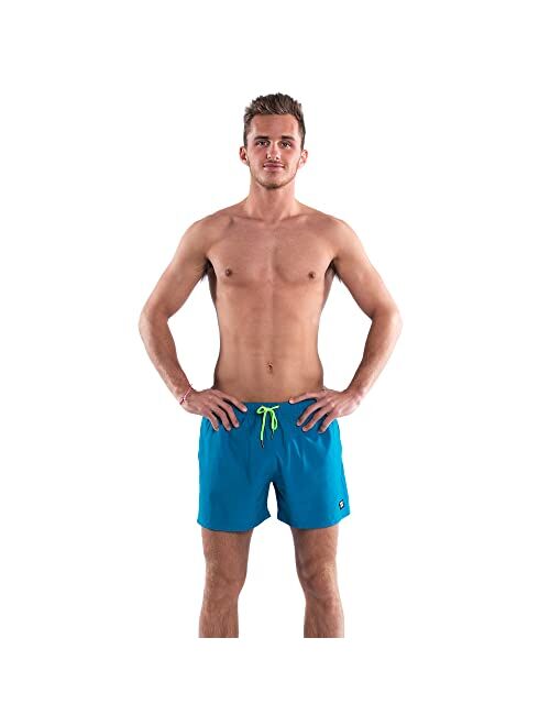 Third Wave Premium Swim Trunks - Men's 5 Inch Inseam Quick Dry Swim Shorts for Beach and Swimming