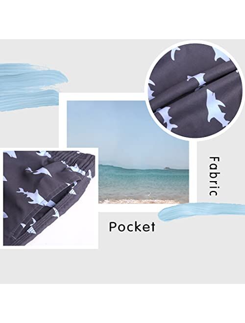 iCKER Mens Swim Trunks Quick Dry Bathing Suits Summer Holiday Beach Board Shorts