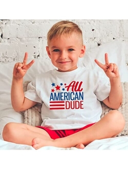 Sprifallbaby 4th of July Infant Baby Boy Outfit Short Sleeve Letter Tops Toddler Boys Independence Day Party Shorts Set