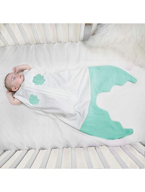 Blankie Tails| Baby Blanket, Double Sided Super Soft and Cozy Minky Fleece Blanket, Machine Washable Wearable Blanket (Baby Shark,Medium)