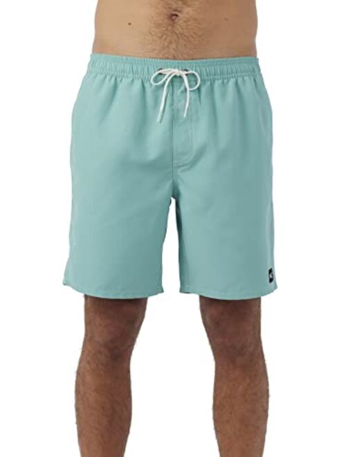 O'NEILL Men's 18" Santa Cruz Volley Board Shorts - Men's Swim Trunks with Fast-Drying Stretch Fabric and Pockets