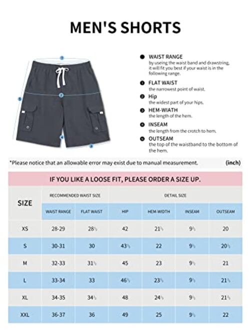Actleis Mens Swim Trunks Long Board Shorts Quick Dry Beach Swimming Shorts with Soft Mesh Lining and Cargo Pocket