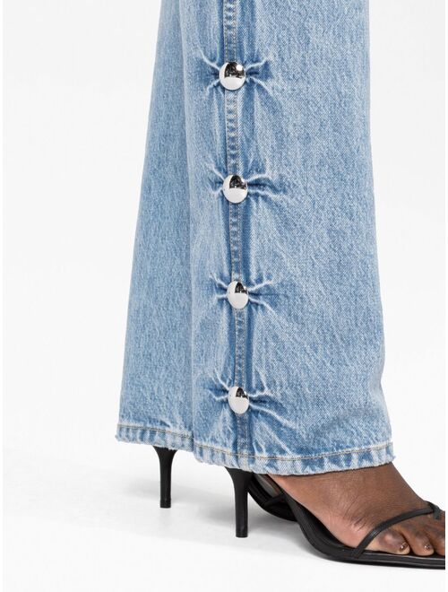 KHAITE Danielle studded straight-leg jeans