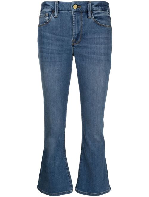 FRAME low-rise flared jeans
