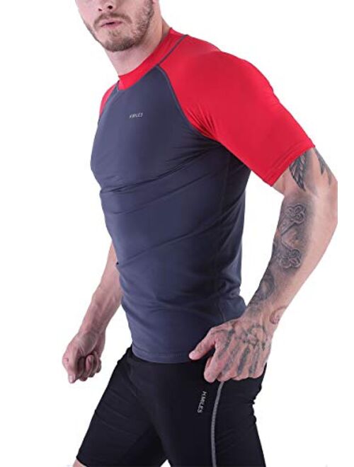 V Vicroad Men's Diving Rash Guard Swim Shirt Loose Fit Athletic Undershirt Quick Dry Surfing Tops UPF 50+