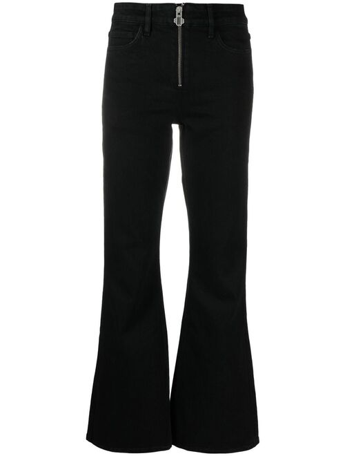 Maje zip-fly flared jeans
