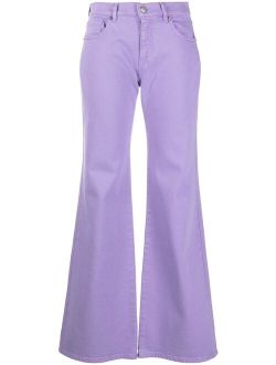 P.A.R.O.S.H. mid-rise wide-leg jeans