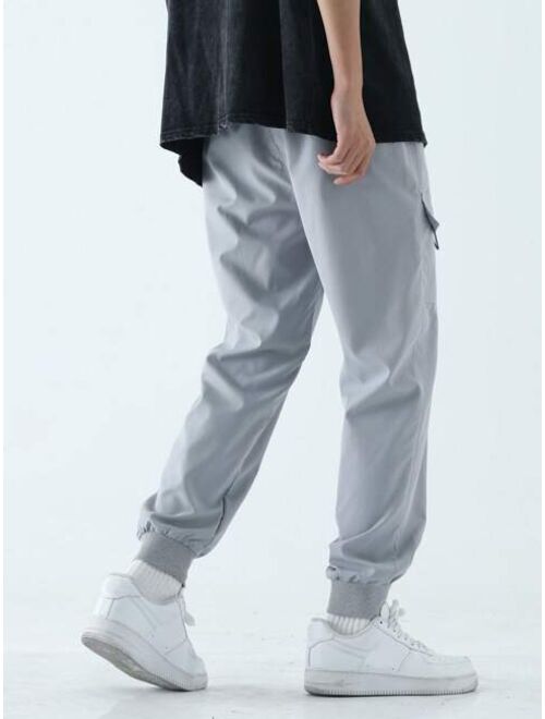 Shein Men Letter Patched Cargo Pants