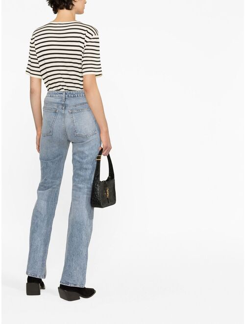 KHAITE high-rise straight-leg jeans