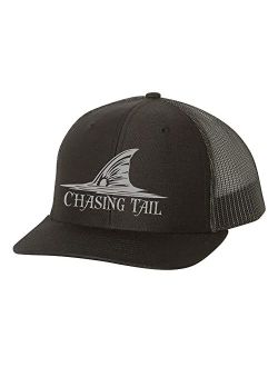 Chasing Tail Redfish Mens Embroidered Mesh Back Trucker Hat
