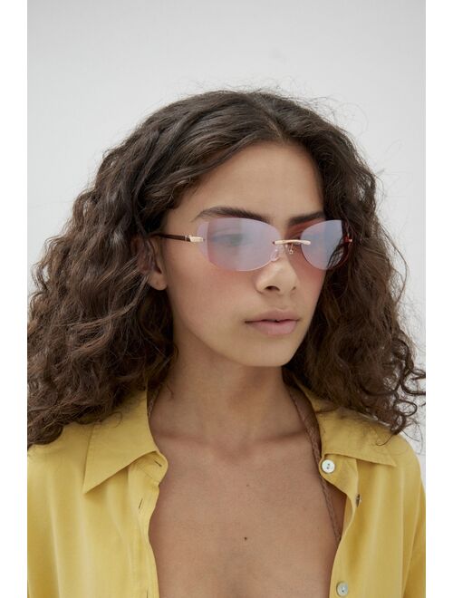 Urban Outfitters Trixie Rimless Rectangle Sunglasses