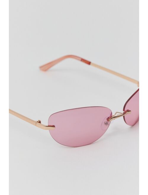 Urban Outfitters Trixie Rimless Rectangle Sunglasses