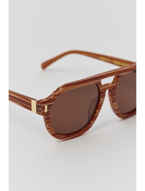 Urban Outfitters UO Exclusive Ziggy Polarized Aviator Sunglasses