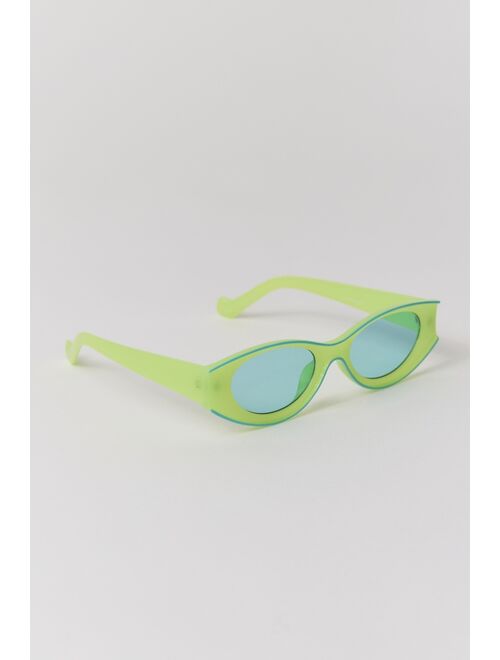 Urban Outfitters Poppi Rectangular Oval Sunglasses